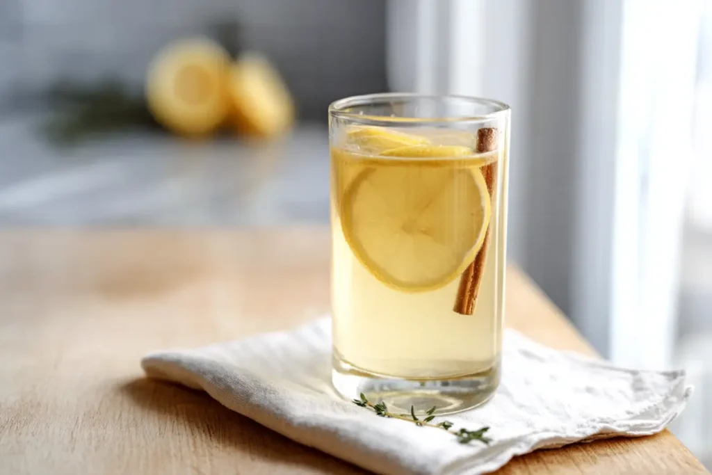 brazilian mounjaro weight loss drink with lemon and cinnamon stick