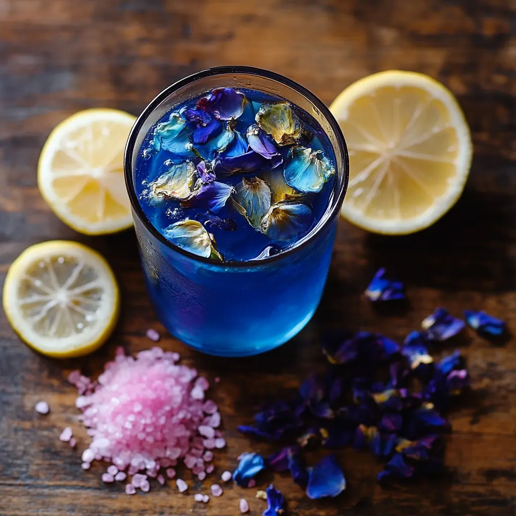 what are the ingredients in Brazilian Mounjaro with butterfly pea tea and pink salt