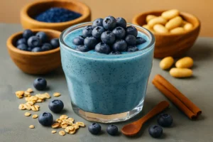 Salt Trick for Men in Bed Recipe smoothie served with oats and cinnamon
