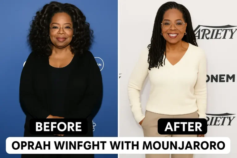 Oprah Winfrey transformation before and after Mounjaro treatment