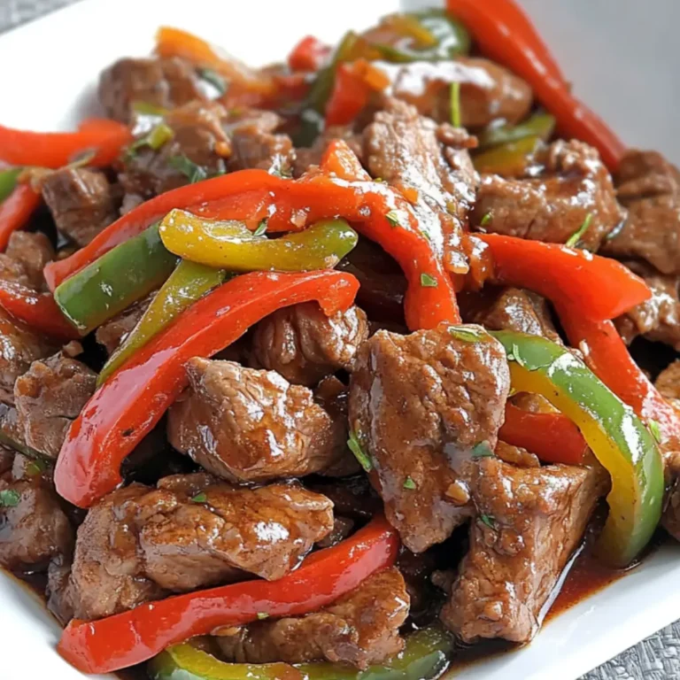 Homemade Jamaican peppered steak with spicy sauce and veggies