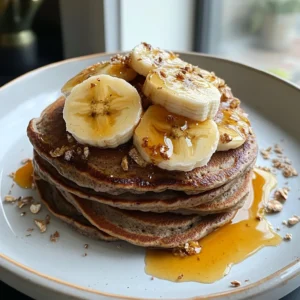 low calorie high protein banana pancakes with almond butter