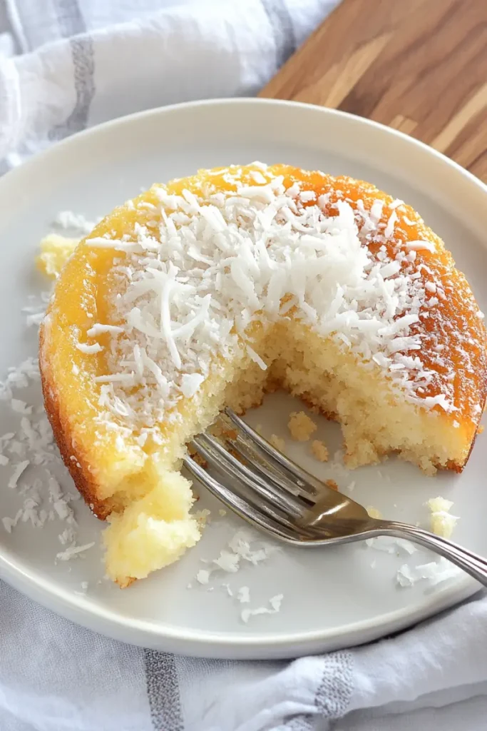 Brazilian Manjaro ingredients turned into moist cake with coconut