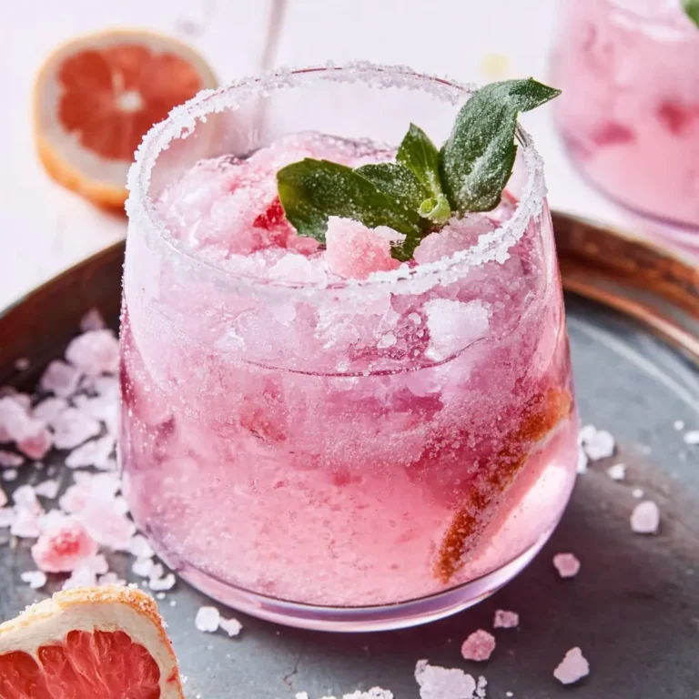 Pink Salt Diet Recipe detox tumbler with salt scattered