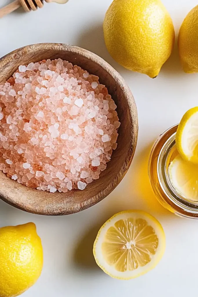 pink salt trick recipe for weight loss with honey and lemon