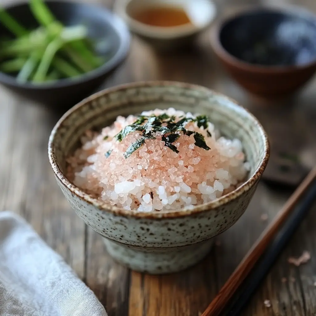 japanese pink salt recipe with matcha, lemon, and himalayan salt in a minimalist detox drink presentation
