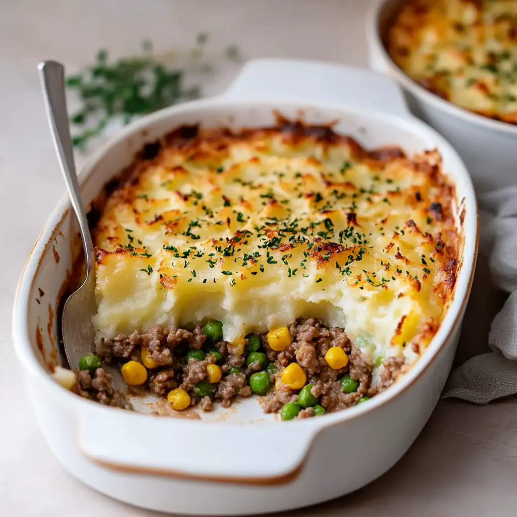 hellofresh shepherd pie recipe with peas carrots and mashed topping