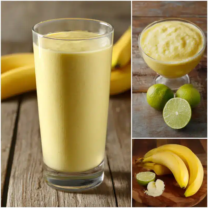 Creamy banana smoothie for weight loss topped with cinnamon