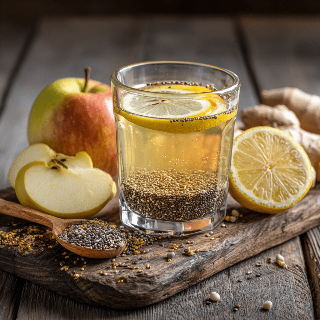 Lemon and chia in Natural Zepbound Recipe for Weight Loss