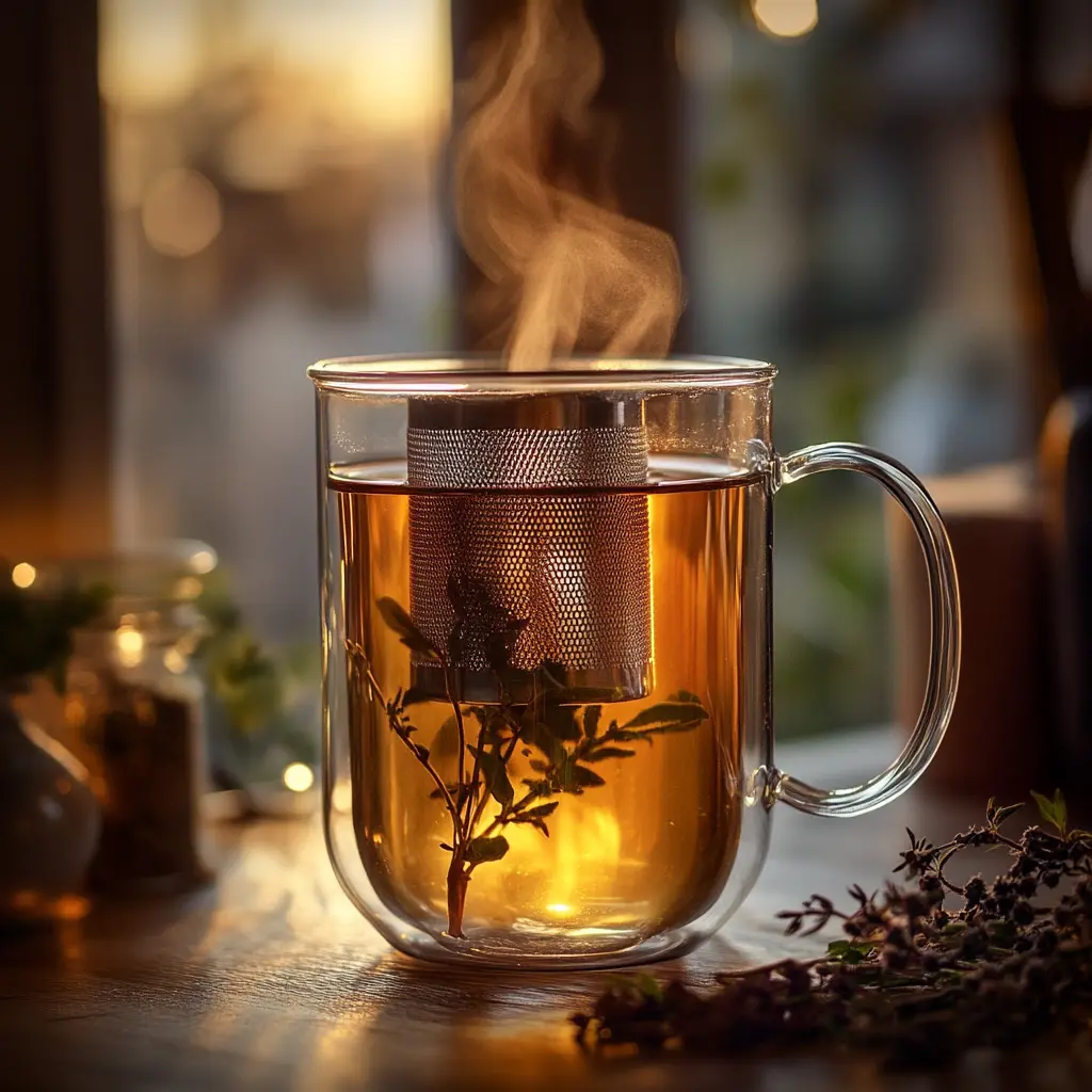 steeping herbal tea for belly fat drink
