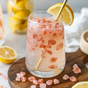 how to make a pink salt morning tonic step by step